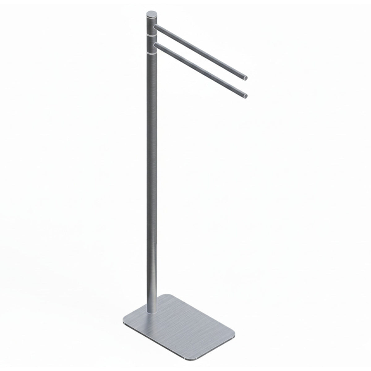 Piantana bagno oasi portasalviette inox satinato 2 bracci