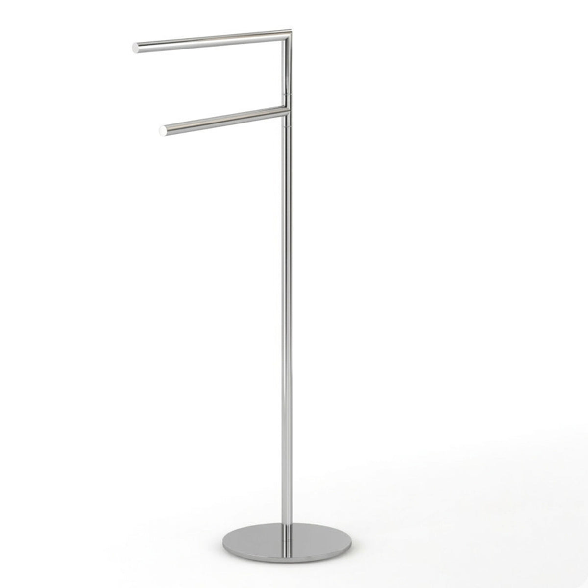 Piantana bagno line portasalviette cromo 2 bracci