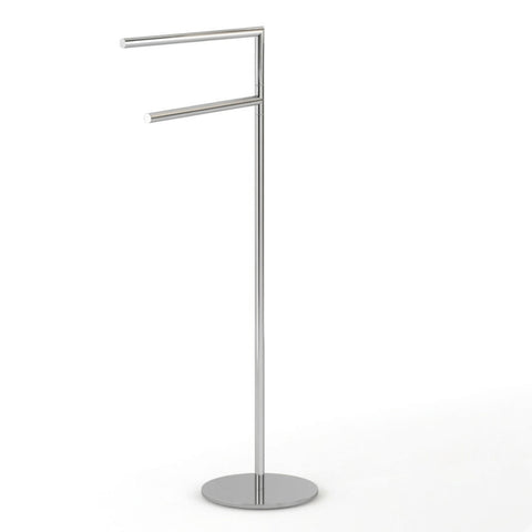 Piantana bagno line portasalviette cromo 2 bracci