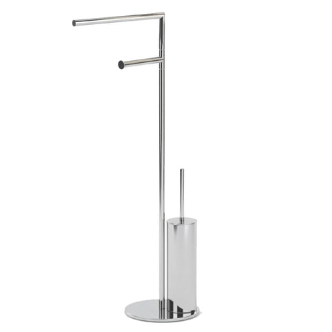 Piantana bagno line porta rotolo scopino, savietta bidet cromo