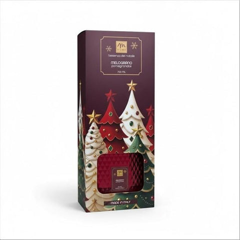 Diffusore di fragranza melograno 700ml bottiglia diamante con bacchetti