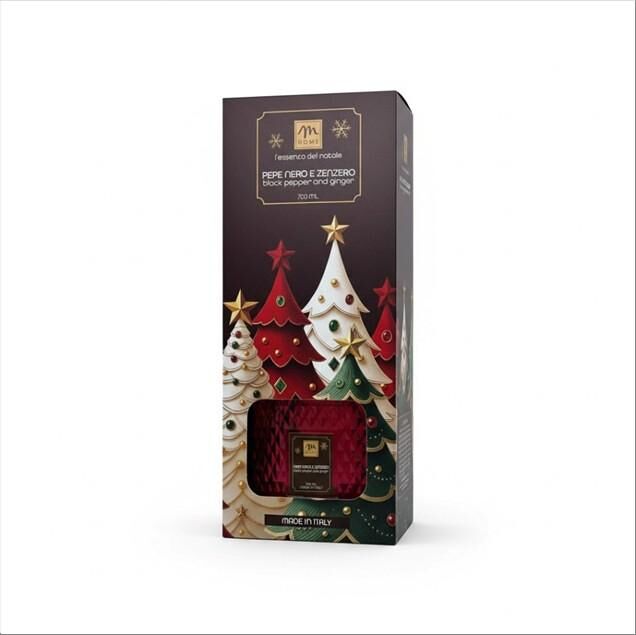 Diffusore di fragranza pepe nero e zenzero 700ml bottiglia diamante con bacchetti