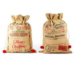 CHRISTMAS YUTA BAG 73X53CM ASSORTED