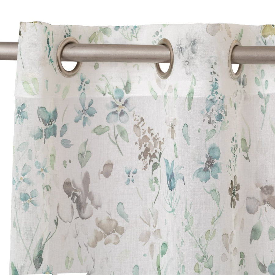 Bricocenter VIOLETTA GREEN OPAQUE CURTAIN 140X280 CM WITH EYELETS