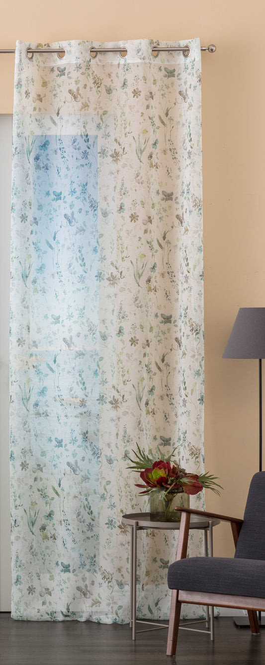 Bricocenter VIOLETTA GREEN OPAQUE CURTAIN 140X280 CM WITH EYELETS