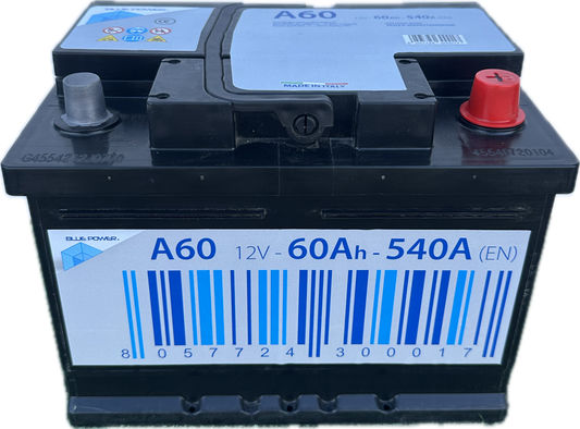 Car battery blue power 60 ah