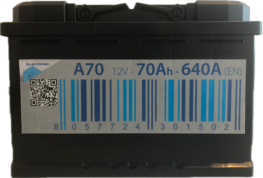 Car battery blue power a70 black