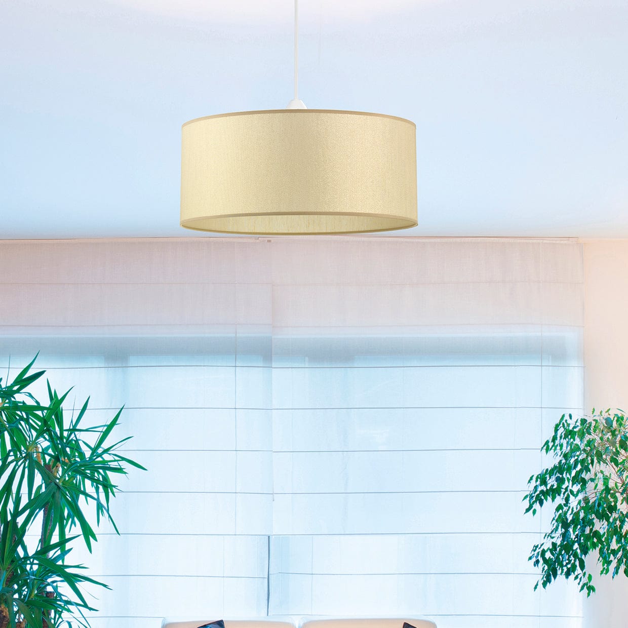 Bricocenter LAMPADARIO CILINDRO LUREX TORTORA D40 E27=60W