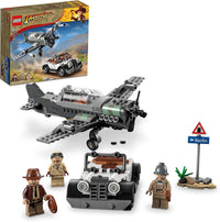 LEGO Indiana Jones and the Last Crusade Fighter Plane Chase Building Set, Featuring a Buildable Car and Airplane Toy, 3 Minifigures Including Indiana Jones - best price from Maltashopper.com 77012