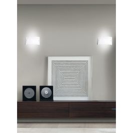 ARTICA WALL LIGHT WHITE GLASS 32X7X20CM E27=42W