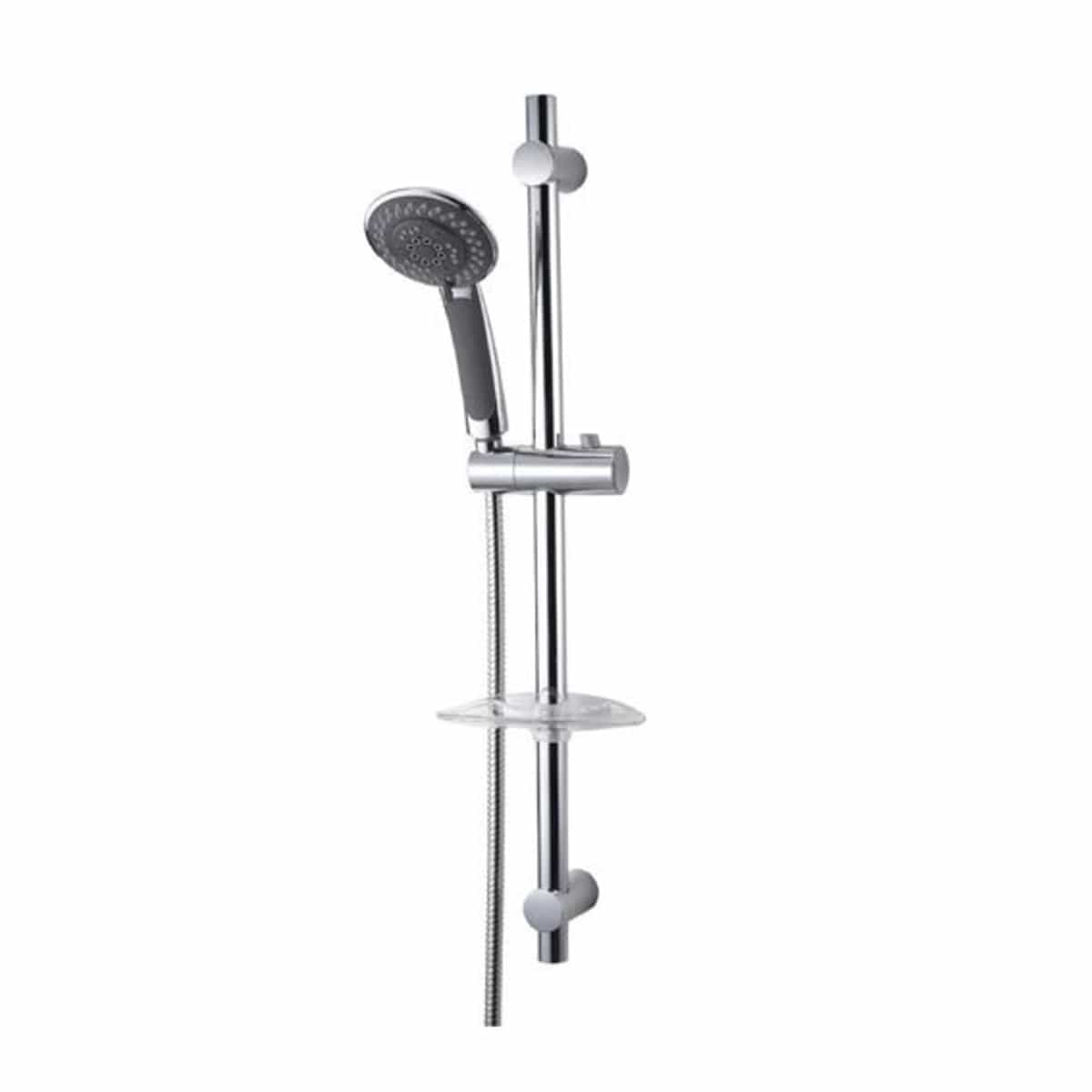 Bricocenter SHOWER WALLBAR WITH 5-JET HAND SHOWER CHROME