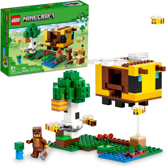 LEGO Minecraft The Bee Cottage with Buildable House, Farm, Baby Zombie, and Animal Figures - best price from Maltashopper.com 21241