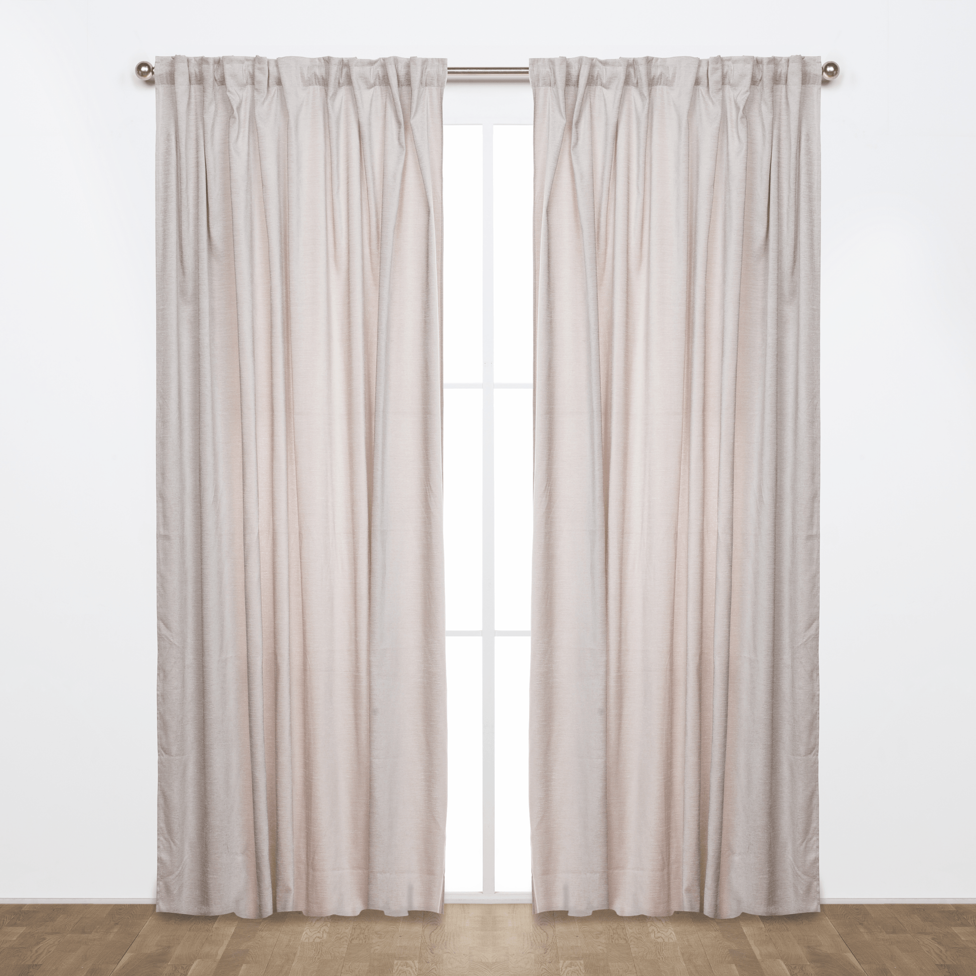 Bricocenter BEIGE OPAQUE CAROL CURTAIN 200X280 CM WEBBING AND CONCEALED HANGING LOOP