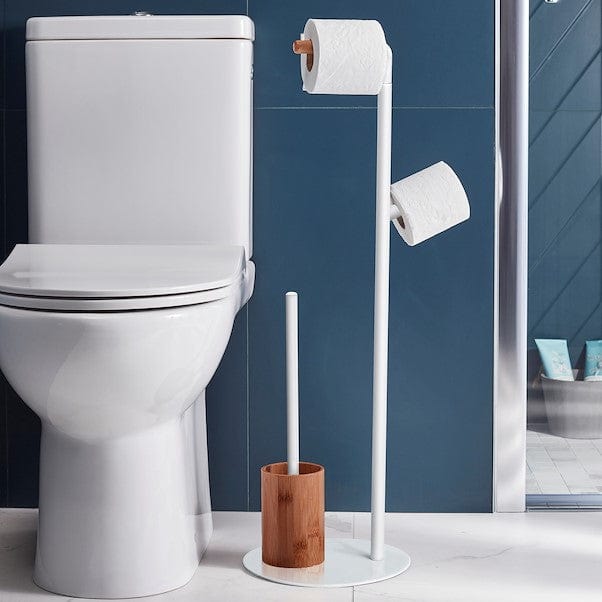Bricocenter PORTA ROTOLO E SCOPINO SCANDI SENSEA METALLO E LEGNO