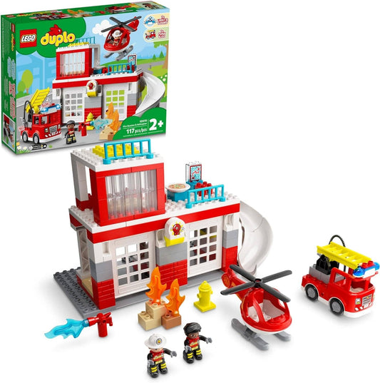 Toys Duplo - Fire Station and helicopter
