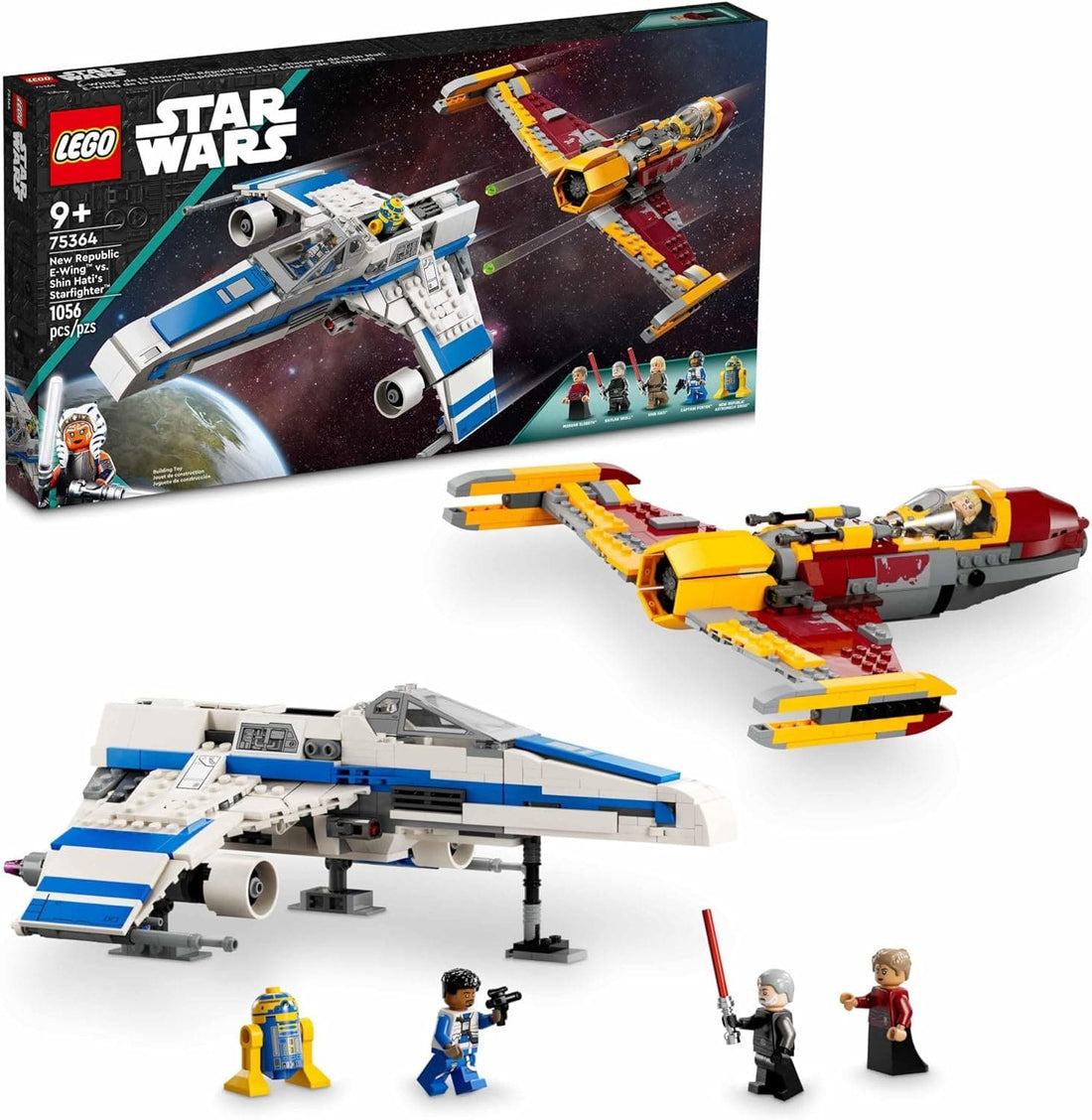 LEGO Star Wars: Ahsoka New Republic E-Wing vs. Shin Hati’s Starfighter Playset Based on The Ahsoka TV Series - best price from Maltashopper.com 75364
