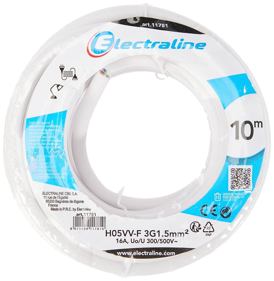 MATASSA ELECTRIC CABLE H05VV-F 10 MT 3X1
