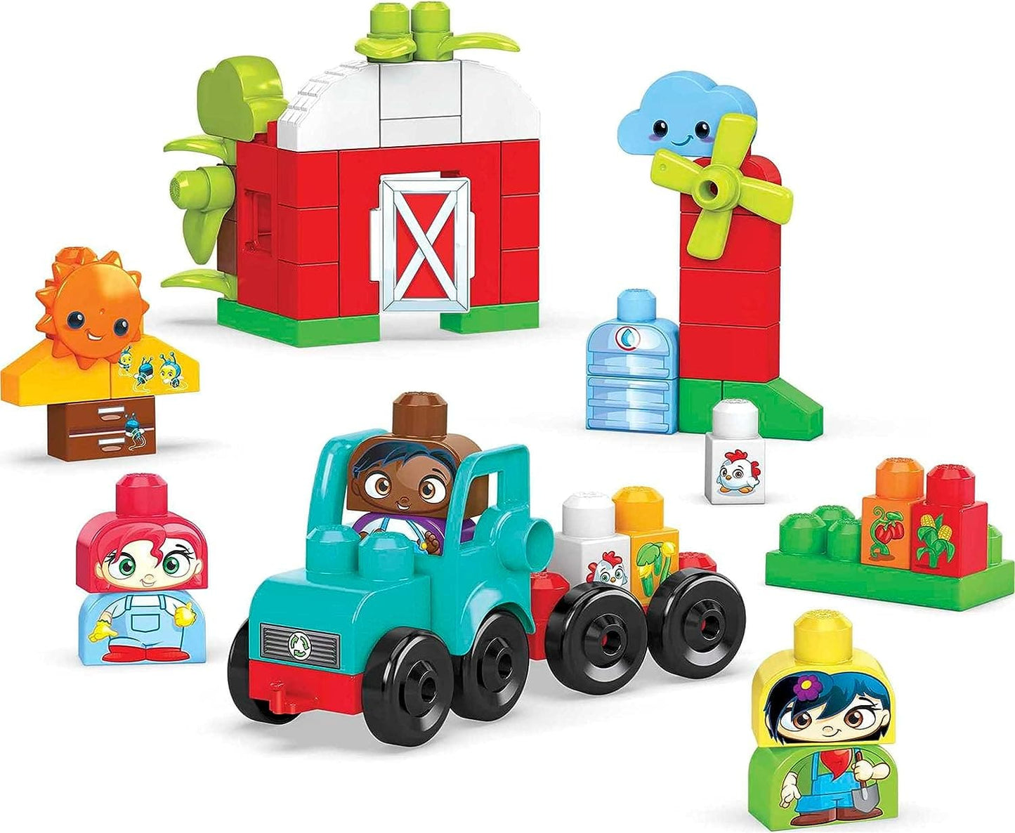 MEGA BLOKS Fisher Price Toddler Building Blocks, Green Town Sort & Recycle Squad - best price from Maltashopper.com HDL07