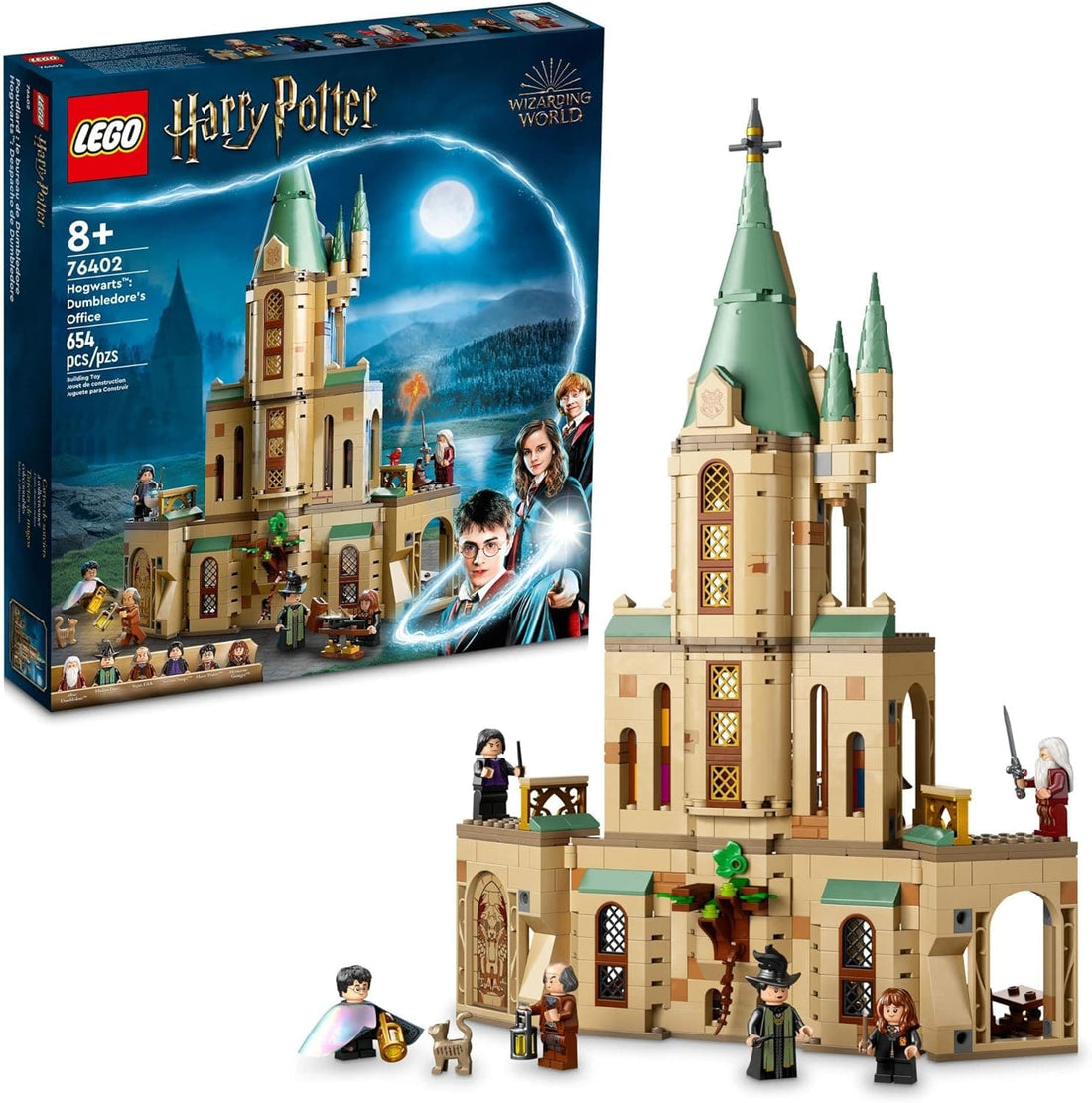 LEGO Harry Potter Hogwarts: Dumbledore’s Office Set with Sorting Hat, Sword of Gryffindor and 6 Minifigures - best price from Maltashopper.com 76402