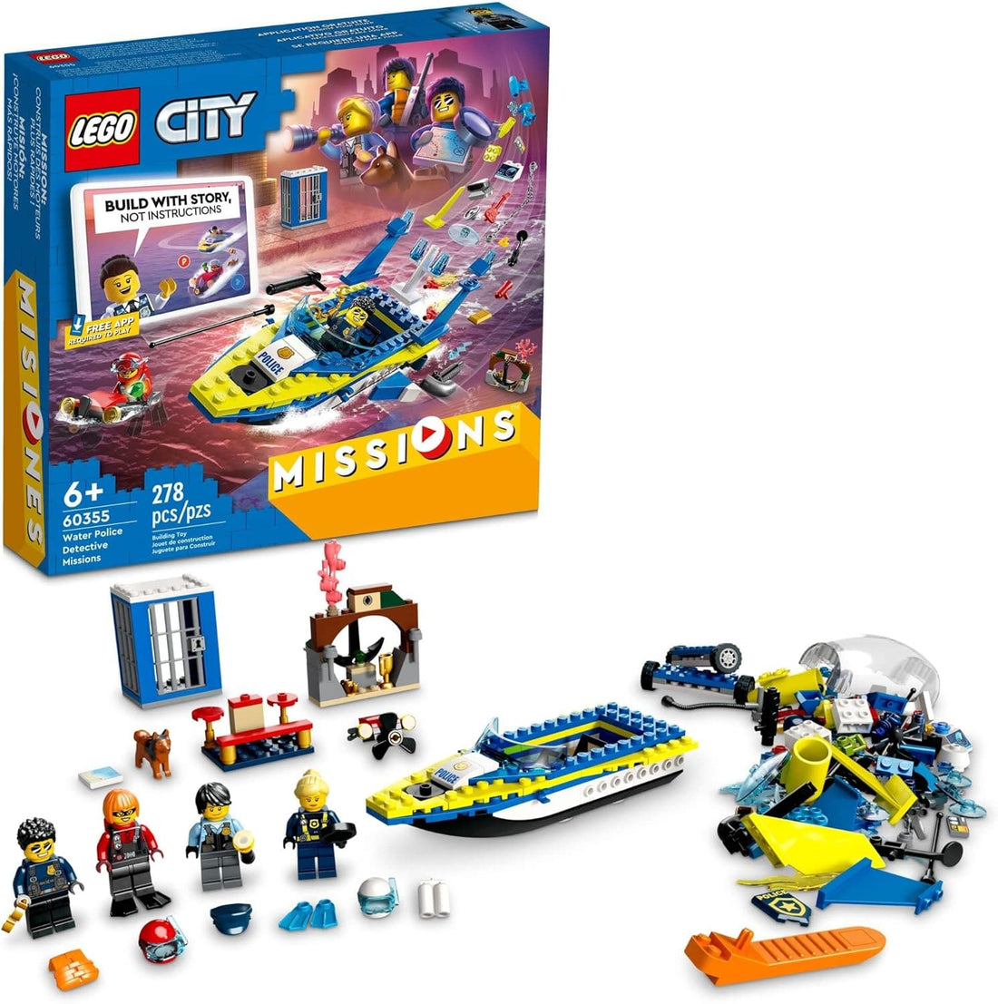 LEGO City Water Police Detective Missions, Interactive Digital Building - best price from Maltashopper.com 60355