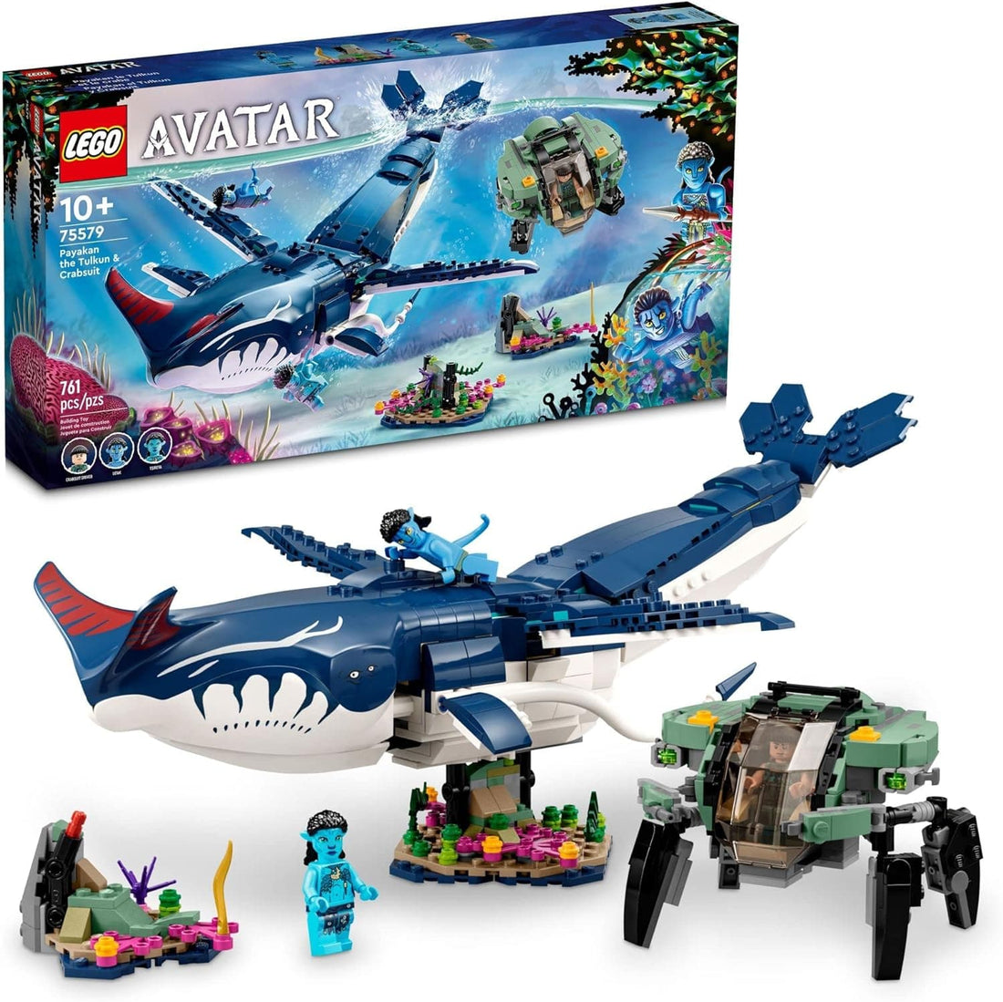 LEGO Avatar: The Way of Water Payakan The Tulkun & Crabsuit with Whale-Like Sea Animal Creature Figure - best price from Maltashopper.com 75579
