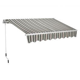 AWNING BAR Q L300XH200 GREEN STRIPE
