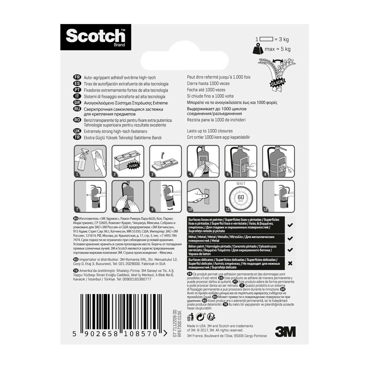 2 TRANSPARENT SCOTCHr 25MM X 76 MM 5 KG TRANSPARENT STRAPPING STRINGS