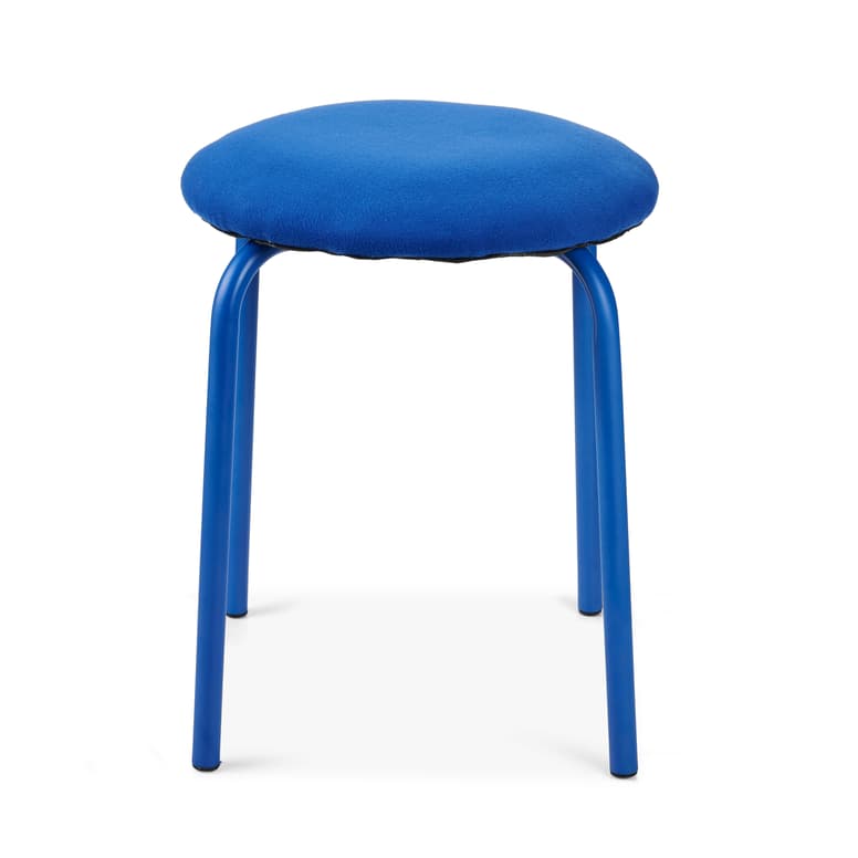 ATHENA Blue stool, H 43 cm - Ø 43 cm