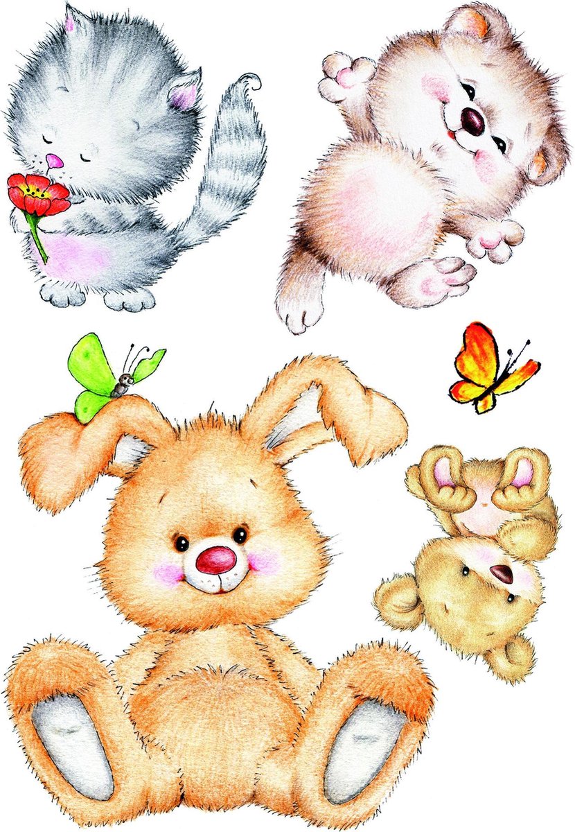 STICKER ANIMALS 47.5X70 CM