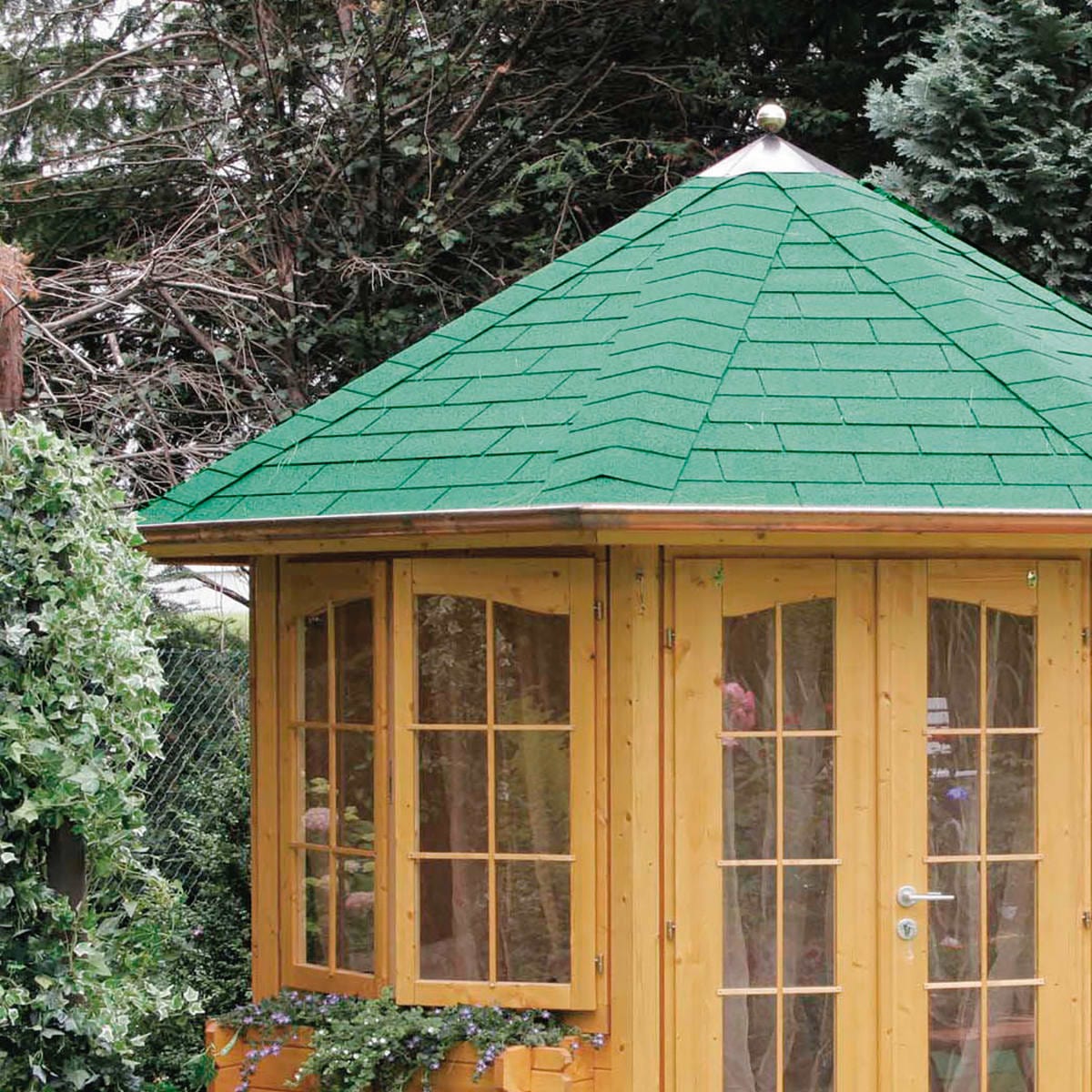 Bricocenter TEGOLA CANADESE RETT 34X100 VERDE MQ2.32