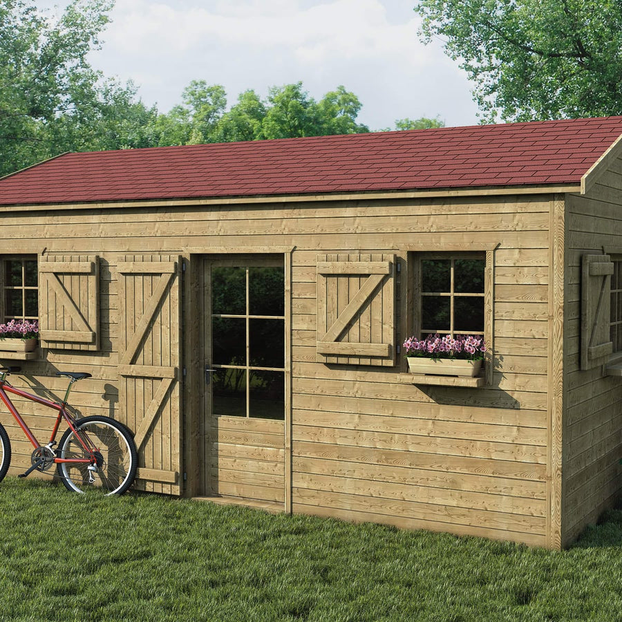 Bricocenter CANADIAN ROOF TILE RECT 34X100 RED MQ2.32