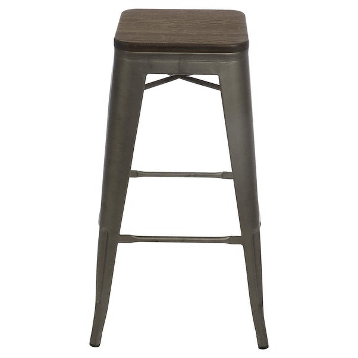 Bar stool 76X46.5X46.6 steel bamboo