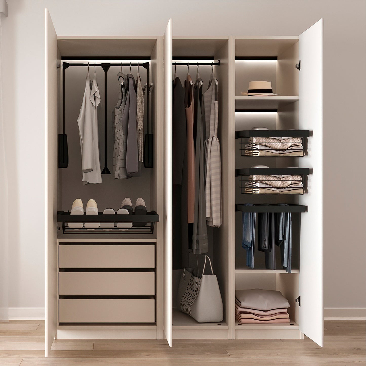 GANCIO FERMAPERSIANA 60MM BRONZO. 2 PEZZ