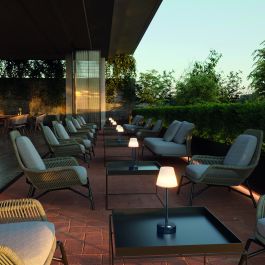 TABLE LAMP LOLA SLIM ANTHRACITE GREY LED 2W WARM LIGHT TOUCH WITH BATTERY