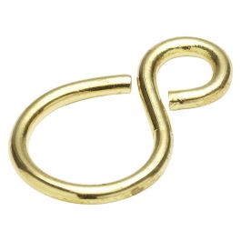 2 PCS S HOOKS CLOSED D.2X5.5/12MM CHROME