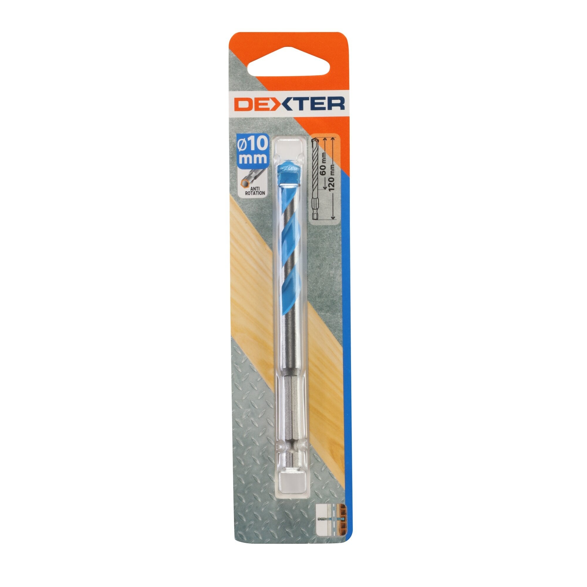 DEXTER MULTIMATERIAL DRILL BIT 10X120MM ATT