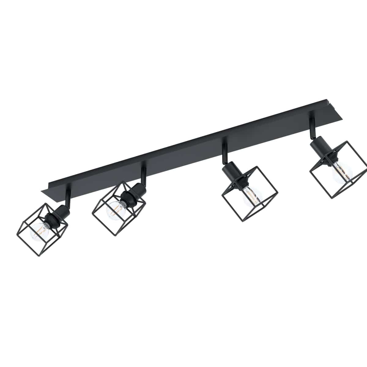 Bricocenter FARETTI ELDRICK METALLO NER0 4XE14=28W