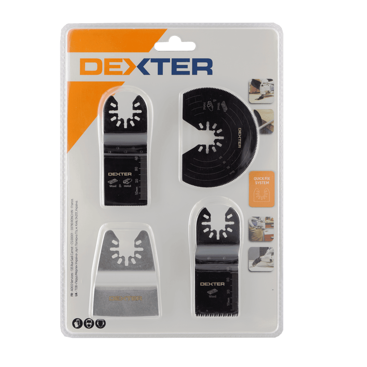 4-PIECE BLADE SET FOR MULTITOOL