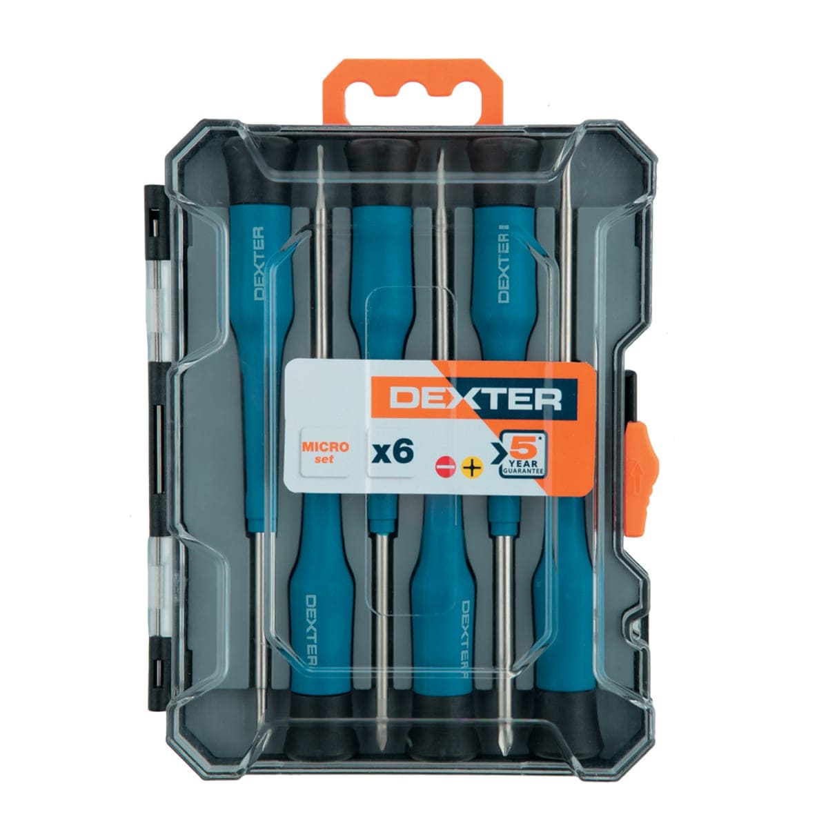 Bricocenter DEXTER PRECISION MINI SCREWDRIVER SET, 6 IMPRINTS