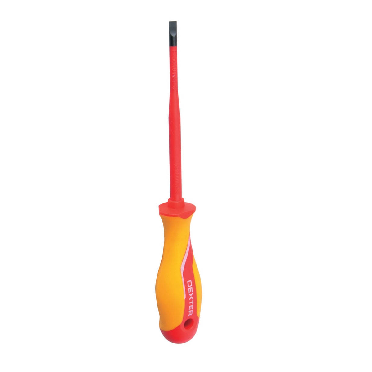 DEXTER INSULATED SCREWDRIVER CUT, SL IMPRESSION 5.5X125MM, CHROME VANADIUM