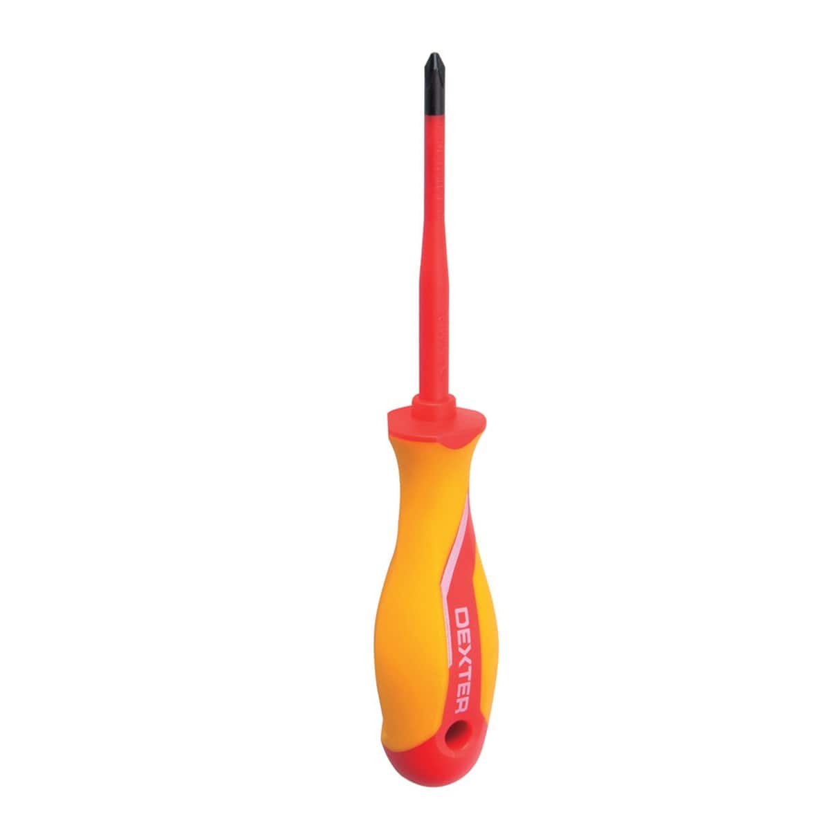 DEXTER INSULATED PHILLIPS SCREWDRIVER, PH MARKING 2X100MM, CHROME VANADIUM