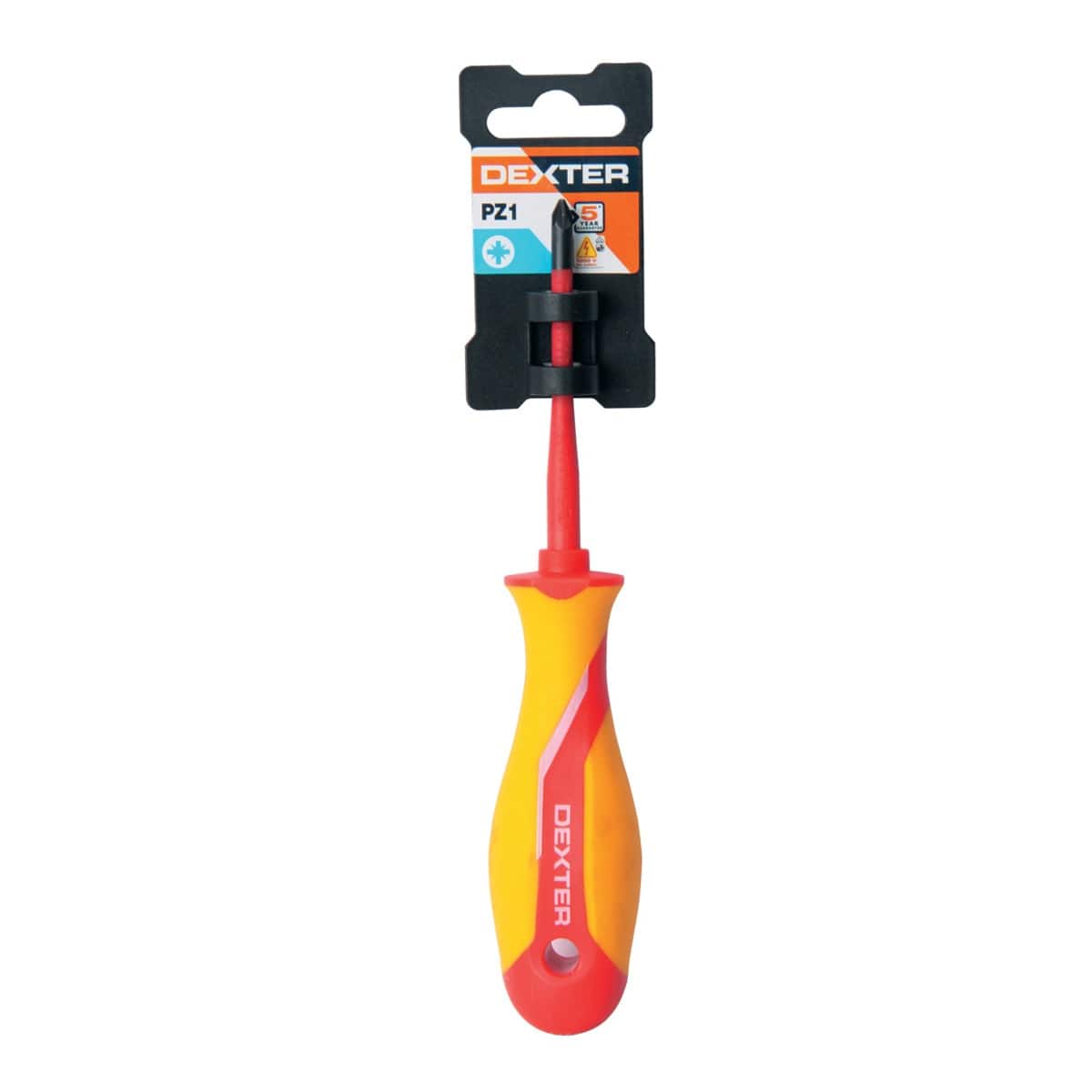 DEXTER INSULATED STAR SCREWDRIVER, POZIDRIV RECESS PCS1X80, CHROME VANADIUM