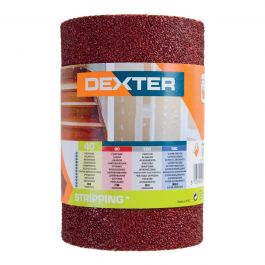 DEXTER ABRASIVE CLOTH ROLL FOR WOOD 2500X115MM GRIT 40