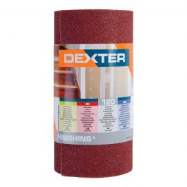 DEXTER ABRASIVE CLOTH ROLL FOR WOOD 2500X115MM GRIT 120