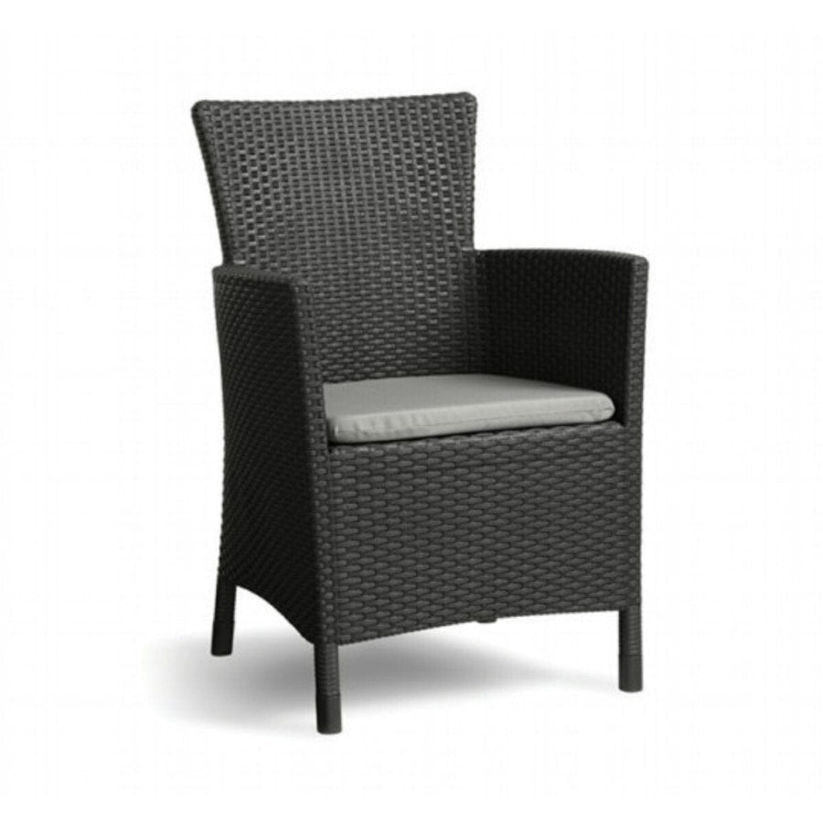 Bricocenter COFFEE SET IOWA KETER 2 POSTI MIDOLLINO SINTETICO INTRECCIATO CON CUSCINI