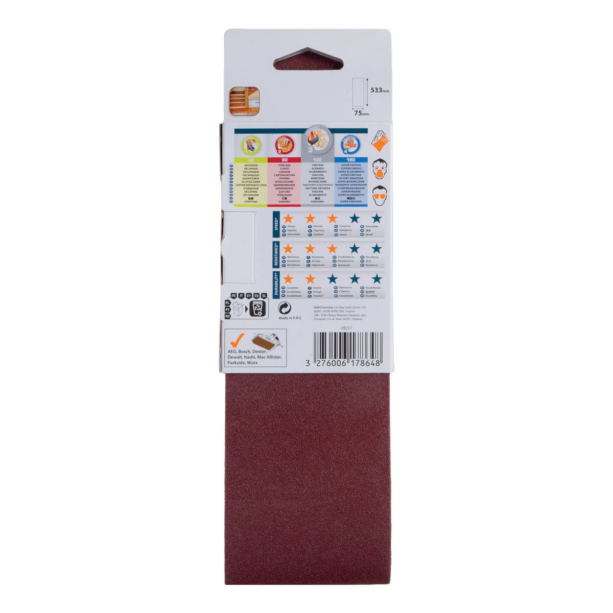 ABRASIVE FOR DEXTER BELT SANDER