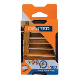 DEXTER ABRASIVE SPONGE FOR WOOD 100X70MM GRIT 180