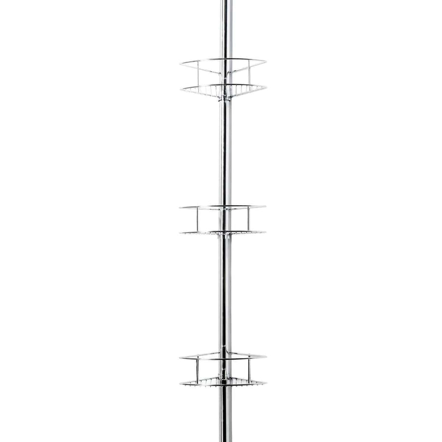 Bricocenter EXTENDABLE SHOWER SHELF 3 BASKETS CHROME SPIEDER 4