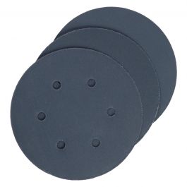 DEXTER RANDOM ORBITAL SANDER ABRASIVE, FOR METAL/PLASTIC 150 MM, DRILLED, GRIT 280, 5 PIECES