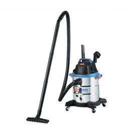 DEXTER STAINLESS STEEL DRUM VACUUM CLEANER, 20LT, 1400WATT
